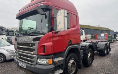 (2014) 64 SCANIA P360 8×4 CHASSIS CAB EURO 6 – WX64 GVJ