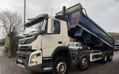 (2017) 66 VOLVO FMX 420 8×4 TIPPER EURO 6 – CV66 WGK