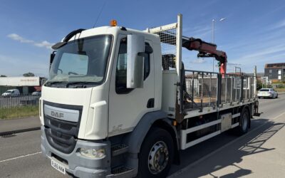 (2015) 65 DAF LF220 DROPSIDE CRANE- RJ65 KKW